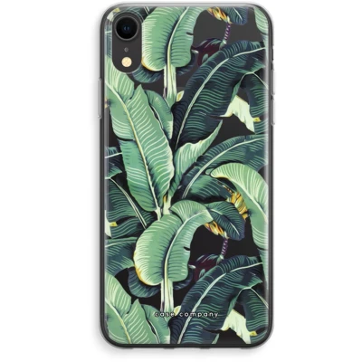 Afbeelding van Case Company® iPhone XR hoesje Bananenbladeren Soft Cover Telefoonhoesje Bescherming aan alle Kanten en Schermrand
