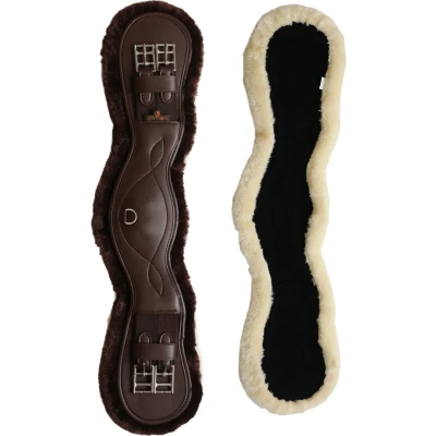 Afbeelding van Anatomische Korte Singel wol/bont bruin 55 cm