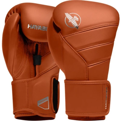 Afbeelding van Hayabusa T3 Kanpeki Bokshandschoenen Leer Klei Oranje Maat 16 oz
