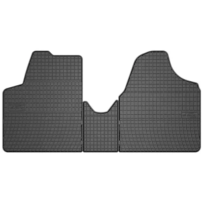 Afbeelding van M MOTOS Rubberen vloermatten voor Fiat Scudo II 2006 2016, verbeter je reiscomfort met de zwarte antislipmat, Auto en automat alle weersomstandigheden, bescherming tegen vuil