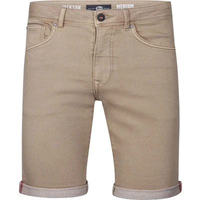 Afbeelding van Petrol Industries Heren Jackson Gekleurde Denim Short Coconut Bruin Maat S