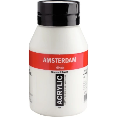 Afbeelding van Amsterdam Standard Series Acrylverf Pot 1000 ml Titaanwit 105