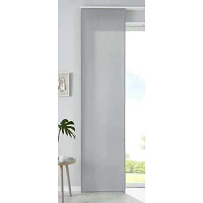 Afbeelding van 1 stuk microvezel schuifgordijn met verzwaringsstang 245x60 cm turquoise mat 85600N
