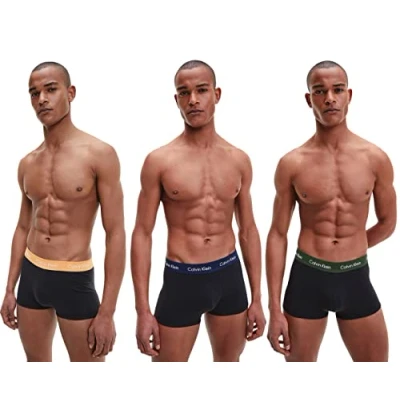 Afbeelding van Calvin Klein Heren Onderbroeken 3 Pack Boxers Zwart Maat M