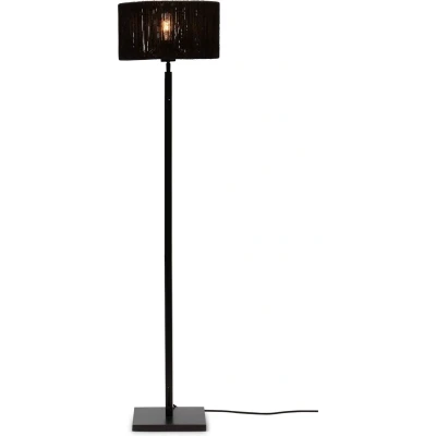 Afbeelding van GOOD&amp;MOJO Vloerlamp Iguazu Bamboe/Jute Zwart Ø30x126cm
