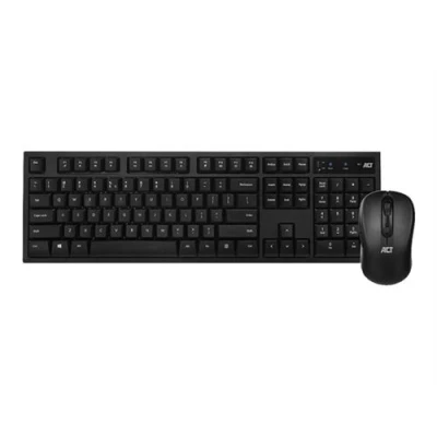 Image de ACT AC5700 Ensemble clavier et souris sans fil 2.4 GHz QWERTY US noir