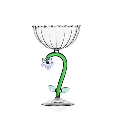 Afbeelding van Ichendorf Milano Lilac Flower Champagneglas 28 Cl Groen