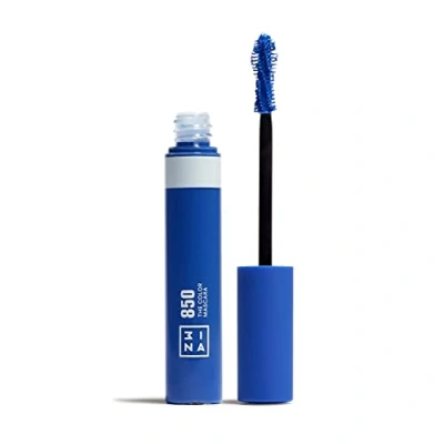 Image de 3INA MAKEUP The Color Mascara 850 Bleu Coloré avec Kératine Légumes pour Cils Volumisant Couleur Yeux Sensibles Vegan Cruelty Free