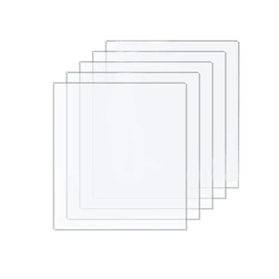 Afbeelding van DRERIO 5 stuks plexiglasplaten, acrylglas, 2 mm, transparant, 25 x 20 cm, voor fotolijst, projecttentoonstelling, schilderij enz