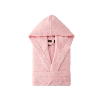 Image de Top Towel Elegant Peignoir pour femme et homme, 100% coton, 500 g/m², avec capuche ou sans capuche, doux absorbant douche, spa piscine, corail, L
