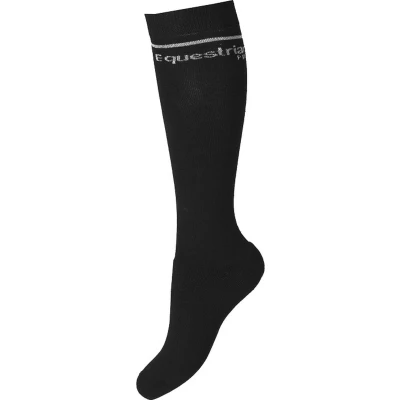 Afbeelding van Horka Sokken Equestrian Pro Zwart/Zilver M