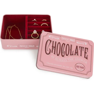 Afbeelding van Snoep Sieradenblik Chocolade