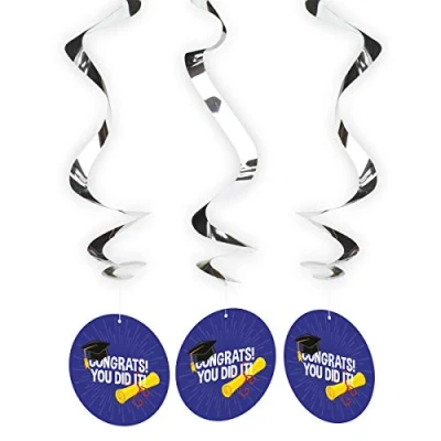 Afbeelding van Folat Spiral Hangdeco Congrats! /3