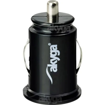 Afbeelding van Akyga AK CH 02 autolader 2x USB 2.1A Zwart 5V, Auto adapter,