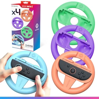 Afbeelding van Oniverse Racing Wheel Nintendo Switch 2 Controller Holder 4 Pack