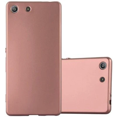 Afbeelding van Cadorabo Hoesje geschikt voor Sony Xperia M5 in METALLIC GOUD Beschermhoes gemaakt van flexibel TPU silicone Case Cover