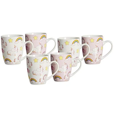 Afbeelding van Becher Unicorn 350 ml Set van 6