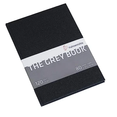 Afbeelding van Hahnemuhle schetsboek, 120 g/m², 40 vellen, A5, grijs