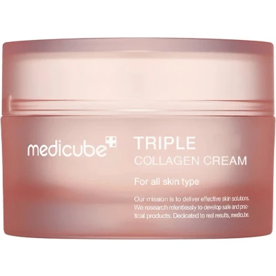 Afbeelding van Medicube Triple Collagen Cream 4.0 Verzorgend Hydraterend Alle Huidtypes 50 ml Korean Skincare