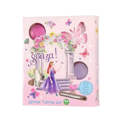 Afbeelding van Souza for kids glitter tattoos maken prinses