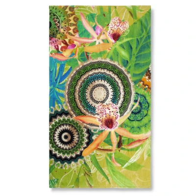 Afbeelding van HIP Strandlaken Velours Katoen Yissa 100x180cm multi