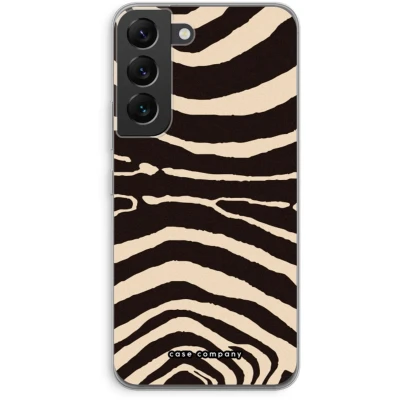 Afbeelding van Case Company® hoesje geschikt voor Samsung Galaxy S22 Arizona Zebra Soft Cover Telefoonhoesje Bescherming aan alle Kanten en Schermrand