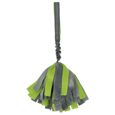 Afbeelding van Adori Fleece Tug Spider 50 cm Hondenspeelgoed Lime&amp;Grijs