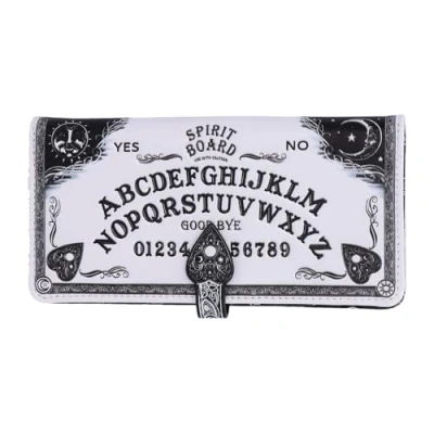 Afbeelding van Nemesis Now Portemonnee White Spirit Board Ouija Wit Groot Formaat 18.5cm x 9.5cm 2.5cm