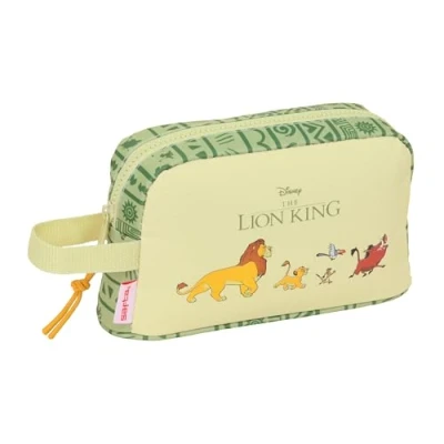 Afbeelding van Lunchtrommel Mufasa Groen Beige 21,5 x 12 6,5 cm