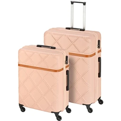 Afbeelding van Princess Traveller Fluitje, Roze, Harde schaal trolley met zwenkwielen