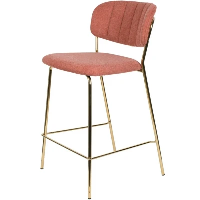 Afbeelding van Viken barstoel 65 cm roze goud