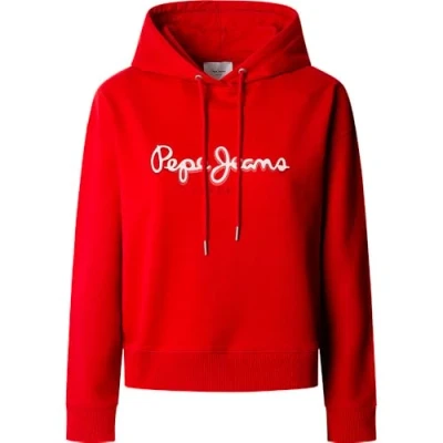 Image de Pepe Jeans Sweat à capuche Maddy pour femme, Rouge (rouge), S