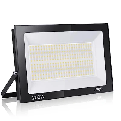 Afbeelding van loyal led spot, 200 W, 20.000 lm, superhelder, voor buiten, 6000 K, koudwit, veiligheidsverlichting IP65, waterdicht, led, veiligheidslicht terras, tuin, garage, erf