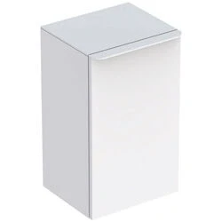 Afbeelding van Geberit Smyle Square zijkast 36 cm met 1 deur rechts, glans wit