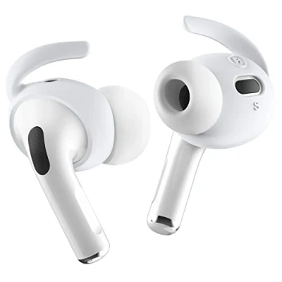 Afbeelding van elago [4 paar] oorhaak etui compatibel met AirPods Pro 2 Ear Hook, comfortabele en veilige pasvorm, verbeterde geluidskwaliteit (fosforescerend blauw)