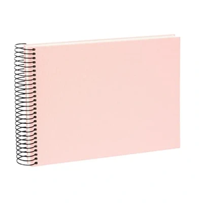 Afbeelding van goldbuch fotoalbum Bella Vista 20722 24 x 17 cm met 40 witte pagina&#039;s linnen voor foto&#039;s en om op te plakken, roze