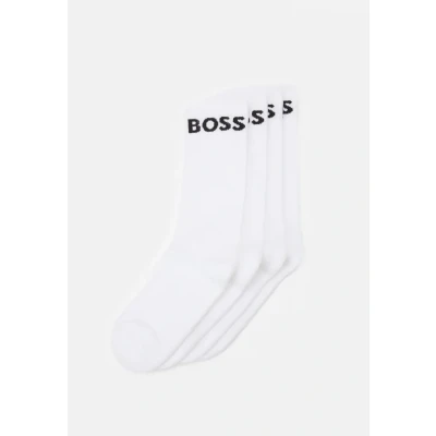Afbeelding van HUGO BOSS heren Sokken met logo in 2 pack de kleur Wit, maat: 43/46