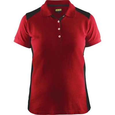 Image de Polo femme rouge/noir