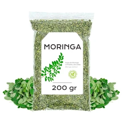Image de Feuille de Moringa 200gr The Feuilles Sechees Tisane en Vrac (200 gr)