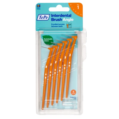 Afbeelding van 3x TePe Angle Interdentale Ragers 0,45 mm Oranje 6 stuks