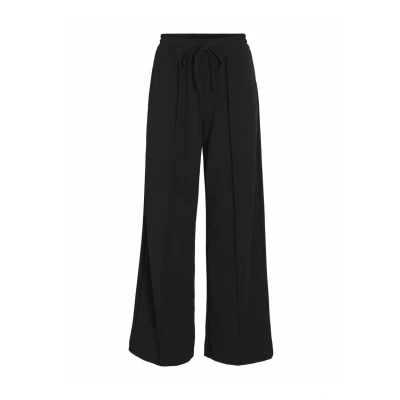 Afbeelding van VILA MIT Weitem BEIN HIGH Waist Broek, Dames, Maat: XS, Black beauty
