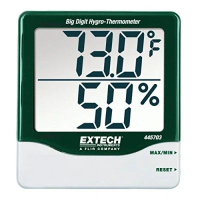 Afbeelding van Extech 445703 Thermo en hygrometer Groen, Wit