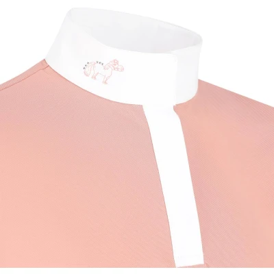 Afbeelding van Kentucky Horsewear Wedstrijdshirt Sammy Meisjes Korte Mouw Oud Roze Maat 116 Ademend &amp; Elastisch