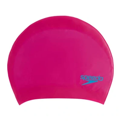 Afbeelding van Speedo Junior Long Hair Cap Roze Unisex Badmuts Maat One size
