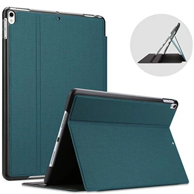 Afbeelding van ProCase Beschermhoes met klep voor iPad Air (3e generatie) 10,5 inch 2019 / Pro inch, Light Urban Folio, Smart Cover groenblauw