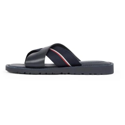 Afbeelding van TOMMY Hilfiger Core Lh Criss C Sandal, platte sandalen voor heren, Woestijn hemelsblauw, 45 EU