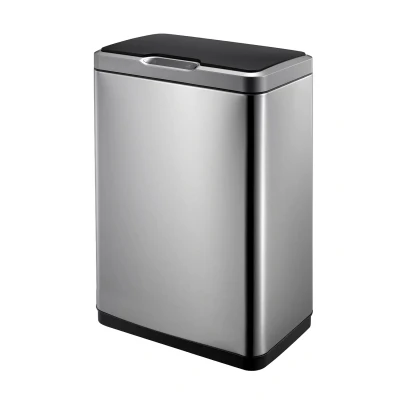 Afbeelding van EKO Recycle Mirage Sensor Bin 2x20L Mat RVS
