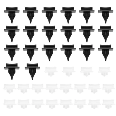 Afbeelding van ECSiNG 40 stuks voorruit zijbekleding clips compatibel met Ford Transit V184, OEM 4069906 4069907