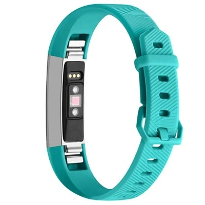 Afbeelding van FitBit Alta HR siliconen bandje met gesp Maat: Large Turquoise