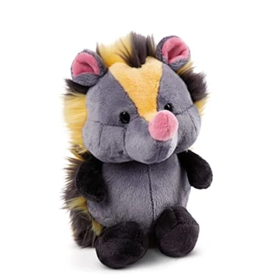 Afbeelding van NICI Tenrek Terek 48864 pluche knuffeldier, realistisch, voor kinderen en volwassenen, geweldig cadeau idee, grijs/geel, 25 cm